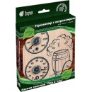 Термометр с гигрометром для бани "Пар и Жар" арт.18045