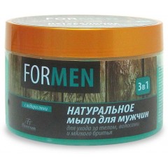 Натуральное мыло для мужчин "3 в 1", 450 г для бани