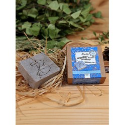 Шампунь-мыло твердый, для бани и сауны "Минеральная грязь мертвого моря",100гр для бани