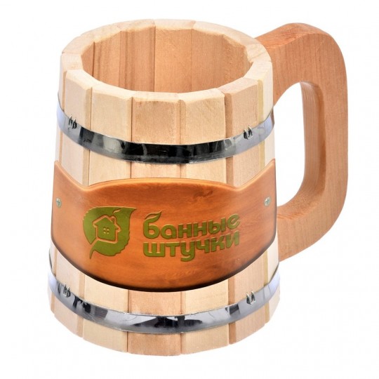 Кружка бондарная 1л арт.03719