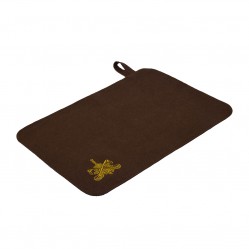 Коврик коричневый с вышитым логотипом Банные Штучки арт. 41417
