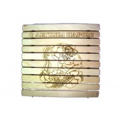 Сидушка "С легким паром" с рисунком (СГР-С2) для бани