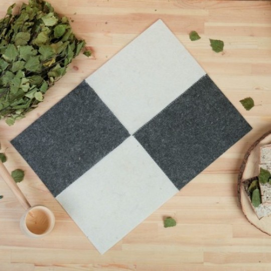 Коврик-сиденье д/бани и сауны Шахматы для бани