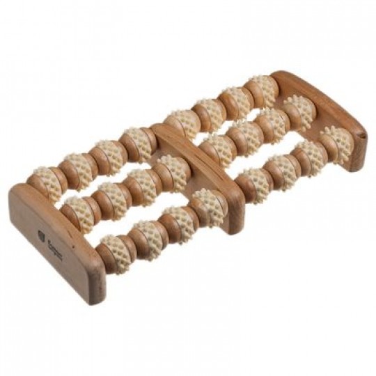 Массажер деревянный для ног, роликовый арт.40051