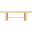 Лавочка разборная 120х33х43 см для бани и сауны (липа)