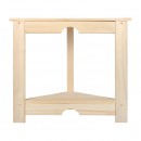 Столик угловой 70х50х60см с полкой, из лиственных пород