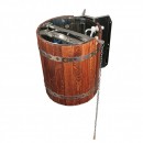 Обливное устройство для бани Ливень 50 л красное дерево