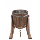 Обливное ведро из дуба 16 л. с нержавеющей вставкой