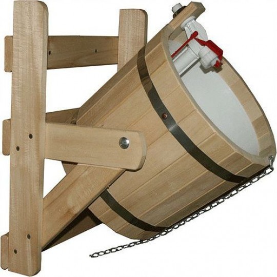 Обливное ведро 16л  с пластиковой вставкой