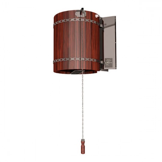 Обливное устройство для бани Ливень 50 л красное дерево