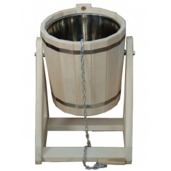 Обливное ведро 15л  с нержавеющей вставкой