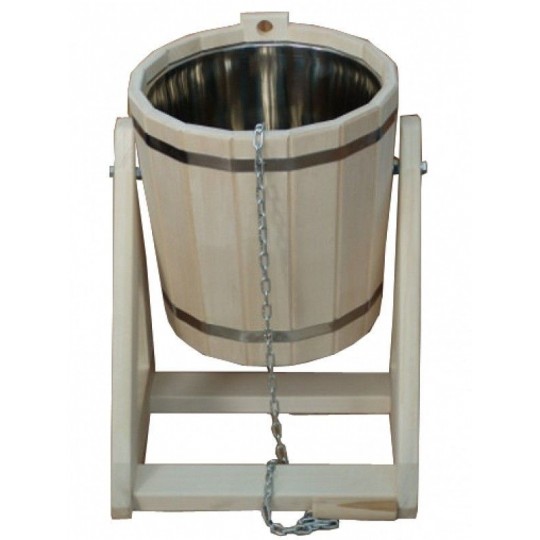 Обливное ведро 15л  с нержавеющей вставкой