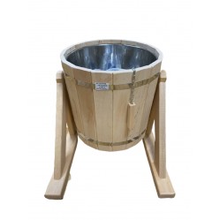 Обливное ведро ольха 20л с нержавеющей вставкой