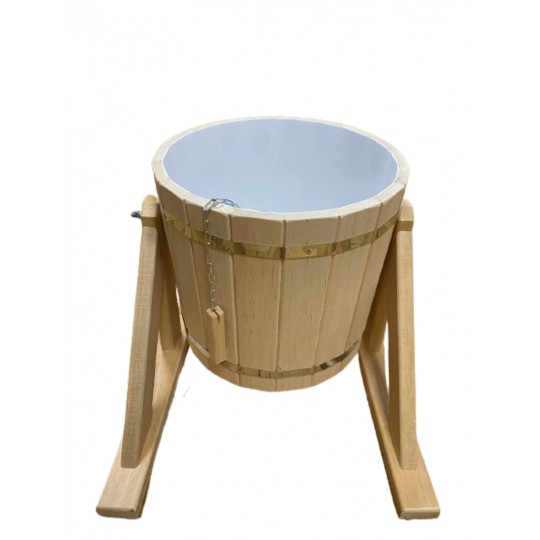 Обливное ведро ольха 20л с пластиковой вставкой