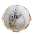 Обливное ведро зебра ольха-липа 20л. с пластиковой вставкой