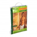 Махровый комплект для мужчин (накидка 140х60см) зеленый