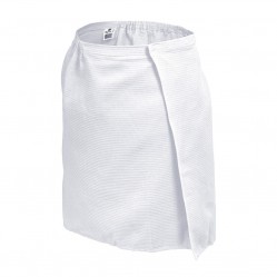 Вафельная накидка для мужчин белая (145х60 см)