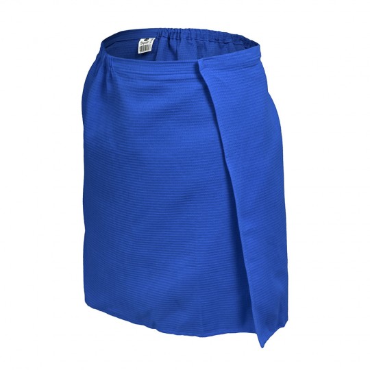 Вафельная накидка для мужчин синяя (145х60 см)