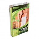 Махровый комплект для женщин (накидка 140х80см + рукавица) салатовый