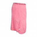 Махровая накидка для женщин розовая (140х80 см)