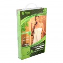 Махровая накидка для женщин салатовая (140х80 см)