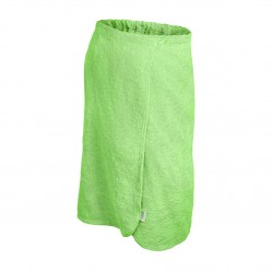Махровая накидка для женщин салатовая (140х80 см)