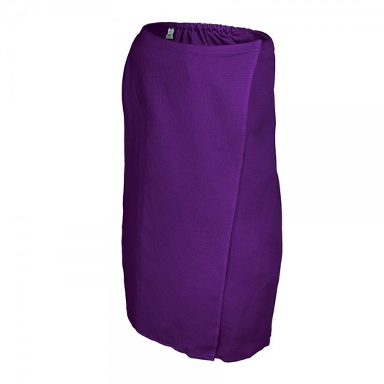 Вафельная накидка для женщин фиолетовая (145х78см)