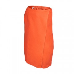 Вафельная накидка для женщин оранжевая (145х78 см)
