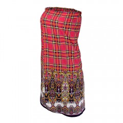 Накидка для женщин (140х80см хлопок) красная