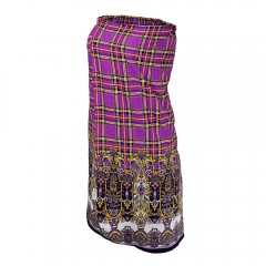 Накидка для женщин (140х80см хлопок) фиолетовая