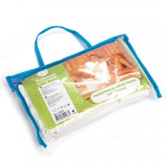 Полотенце-простынь вафельное, банное, белое 80*150см Банные штучки для бани