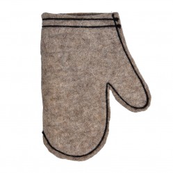 Рукавица банная темная Банные штучки (шерсть)