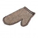 Рукавица банная темная Банные штучки (шерсть)