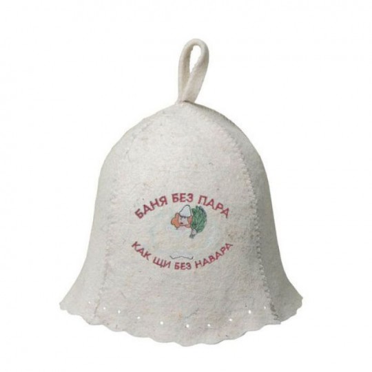 Шапка "Баня без пара, как щи без навара" Hot Pot арт.41163