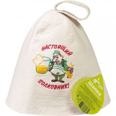 Шапка Настоящий полковник "Банные штучки" арт.41068