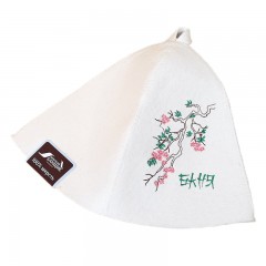 Шапка Сакура (фетр белый)