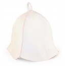 Шапка банная "Сауна" войлок белый арт. Б0403