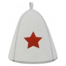 Шапка банная со звездой, войлок арт. Б4001