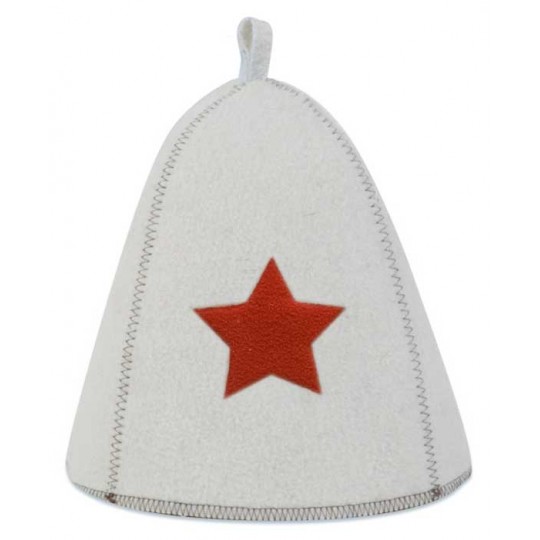 Шапка банная со звездой, войлок арт. Б4001