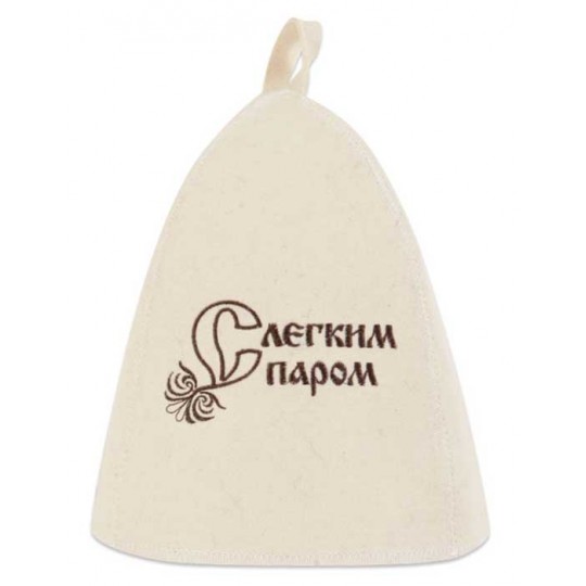 Шапка КЛАССИКА с вышивкой, фетр белый арт.Б4501