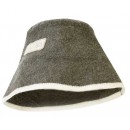 Шапка банная "Панама" войлок серый арт. Б4540