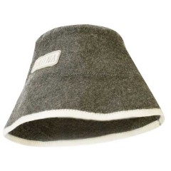 Шапка банная "Панама" войлок серый арт. Б4540