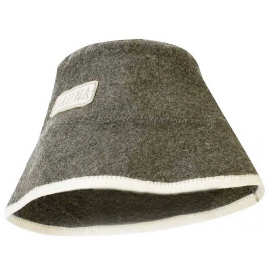 Шапка банная "Панама" войлок серый арт. Б4540