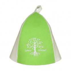 Шапка банная вышивка БАНЯ ПРАВИТ (фетр)