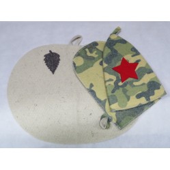 Набор д/бани Камуфляж (шапка, рукавица, коврик) для бани Набор д/бани Камуфляж (шапка, рукавица, коврик) для бани