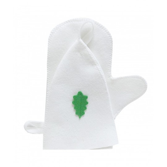 Набор д/бани (шапка, рукавица), ЭКОНОМ, войлок синт. для бани