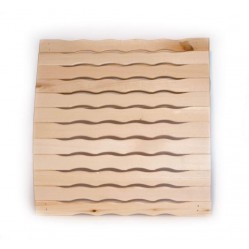 Подголовник пружинный анатомический (волна) (ОЛЬХА) для бани