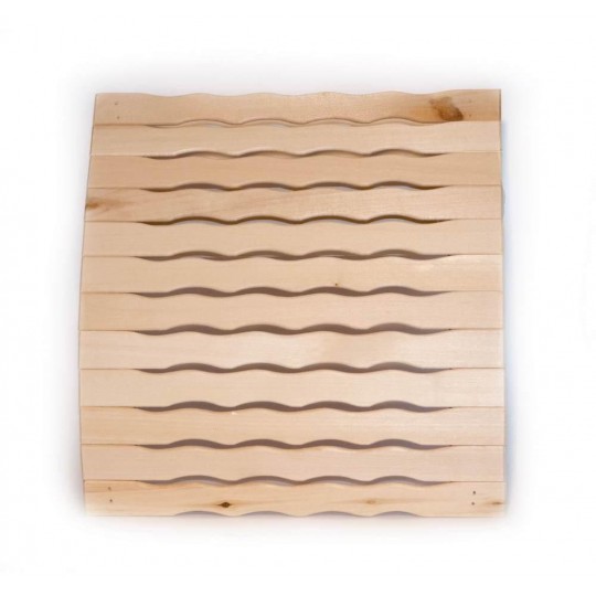 Подголовник пружинный анатомический (волна) (ОЛЬХА) для бани