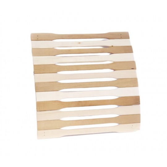 Подголовник пружинный анатомический Термо (фигур. рейка) для бани