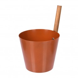 Бадья из алюминия 5 л Банные штучки (терракотовая) арт. 41284